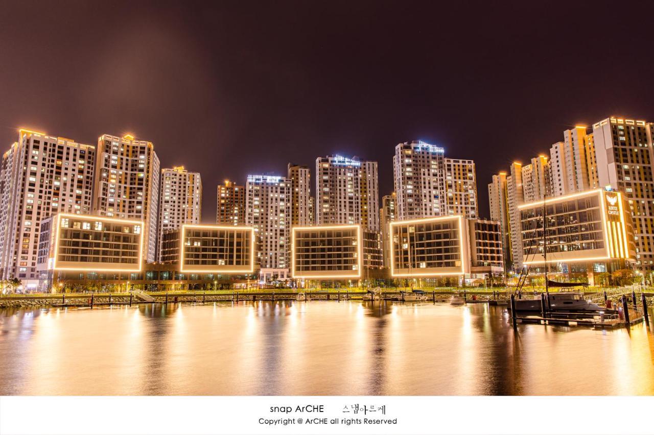 Lotte Castle Marina Aparthotel Yeosu Exterior foto